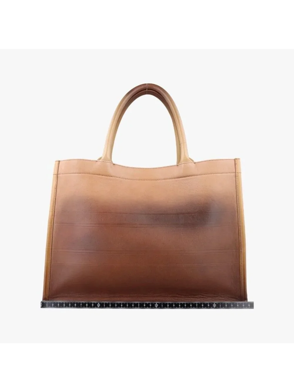 Dior Book Tote Brown Leather
